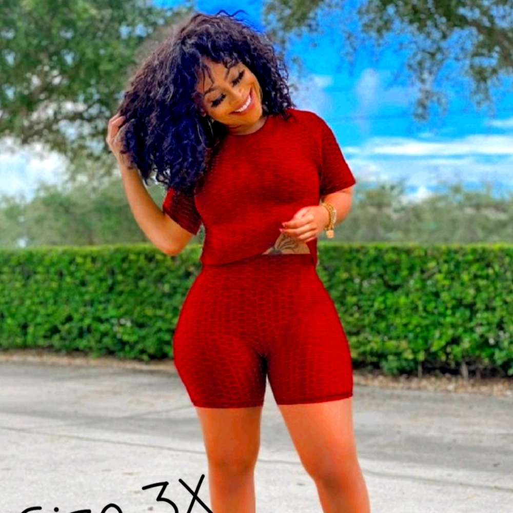 Women Stretchy Short Set